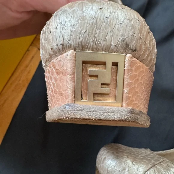 Fendi Tan Platform Heels with Stiletto - Picture 12 of 16